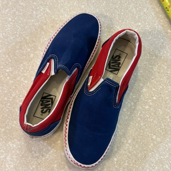 Vans Racing Slip Ons Sneakers Womens 8.5 Men’s 6.5 - Picture 3 of 8